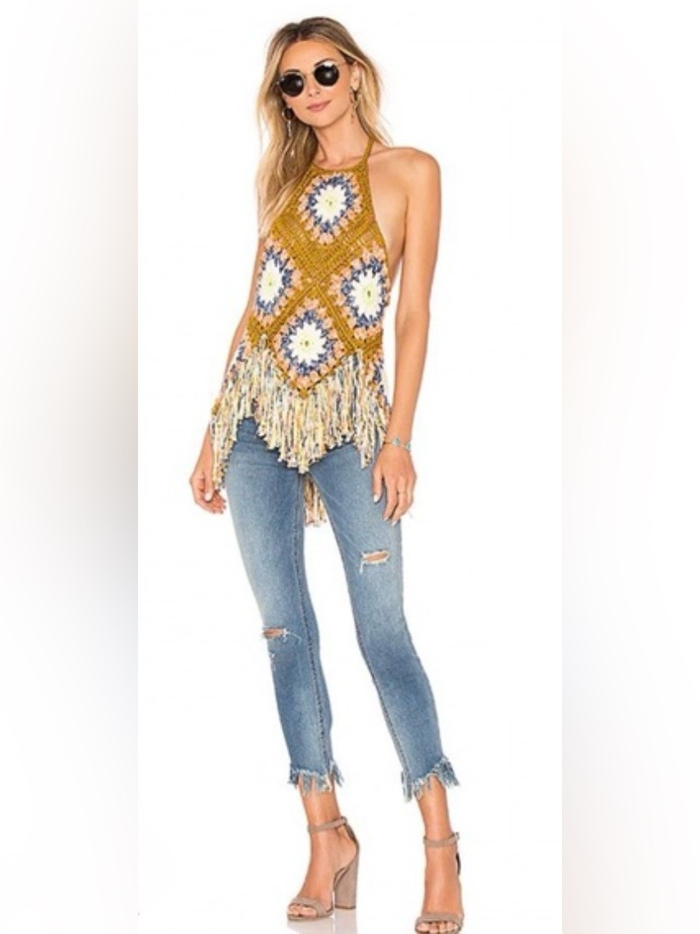 NWT Free People Great Heights Frayed Skinny Jeans